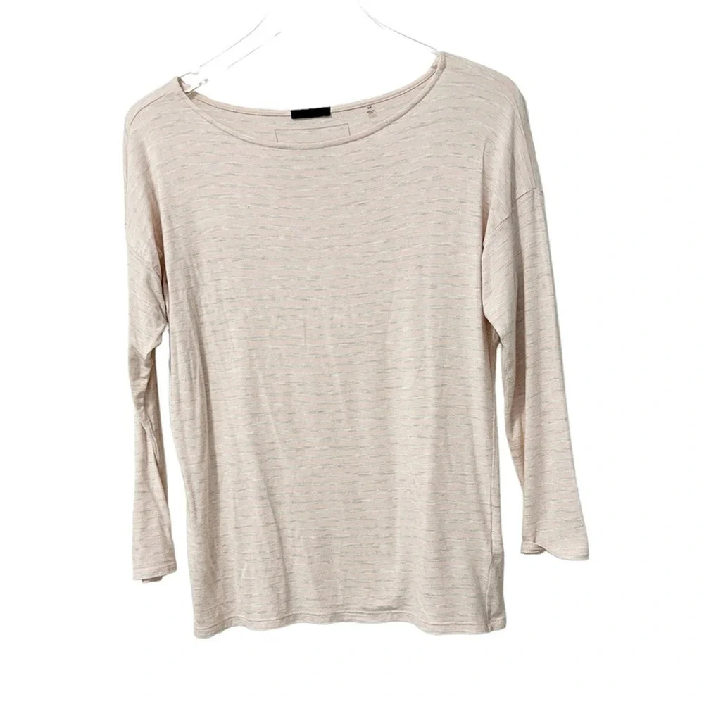 ATM ANTHONY THOMAS MELILLO Clothing Stripe Jersey Tee in Pink